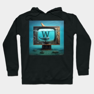 Letter W for Whale Watching TV Under-Water from AdventuresOfSela Hoodie